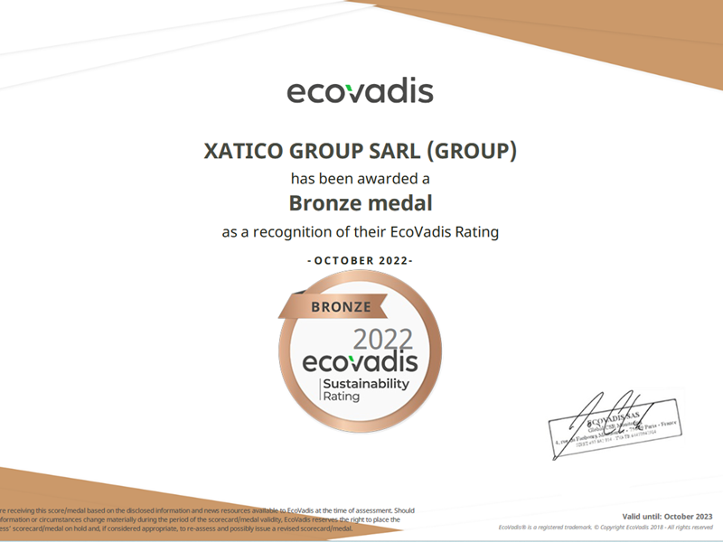 Ecovadis - EcoVadis certified!